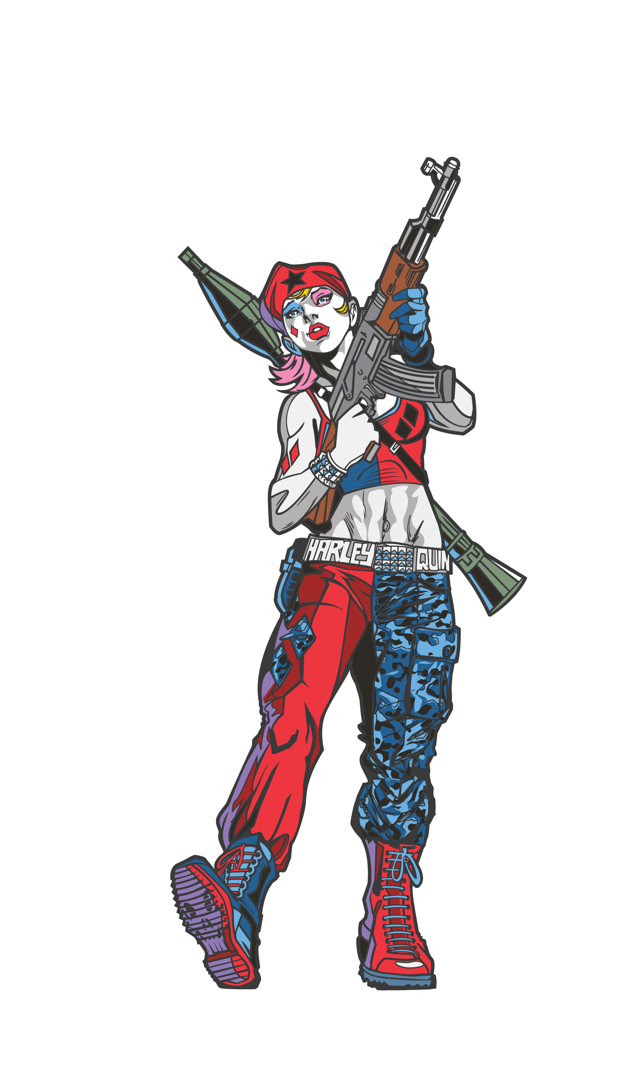Wallpaper #YWcr-5IBSpphPi3-CZPD86 Classic Harley Quinn Drawing Free Download on Clipartmag