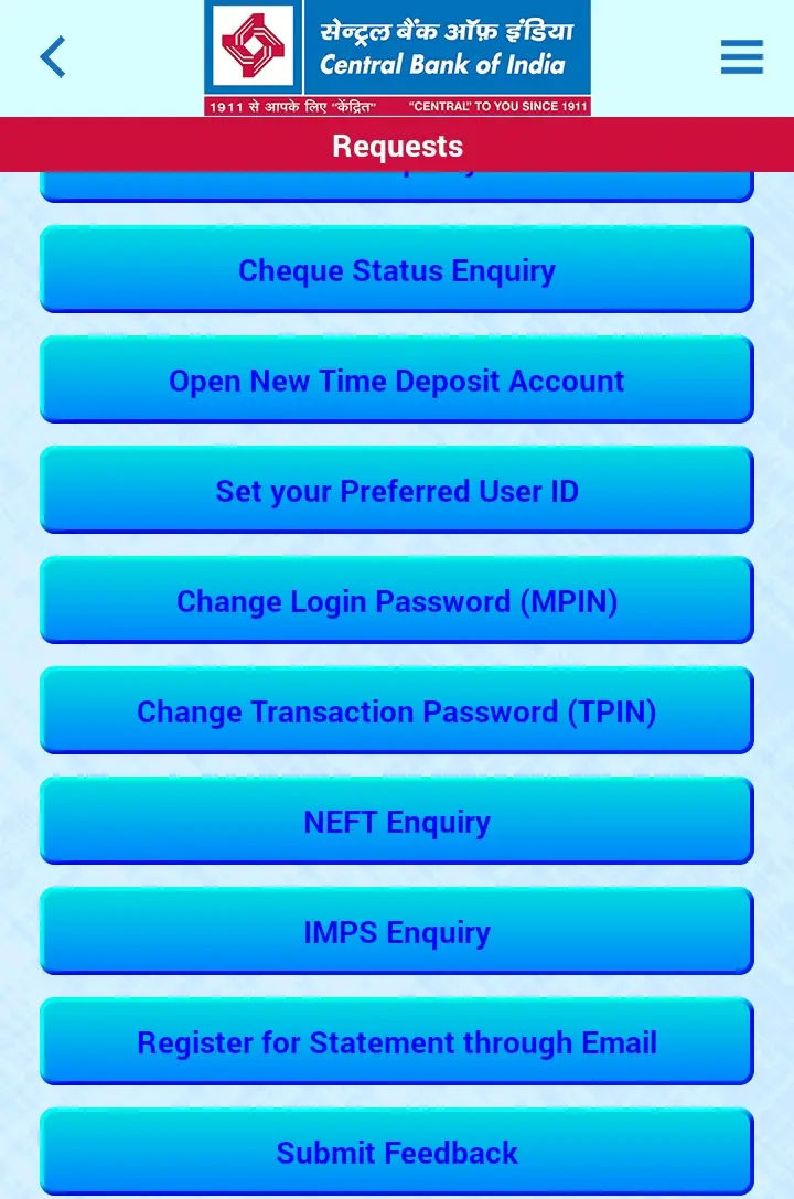 Wallpaper #CbiC3JIBJvJKYCmEUPzh387 Register for Statement Through eMail in Central Bank of India 2024