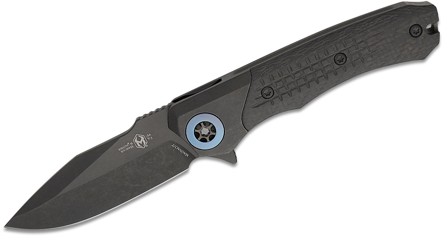 Wallpaper #5XevJpMB-pgBXx60UqIU284 Heretic Knives Wraith Manual Flipper Knife 3625 Cpm Magnacut Black
