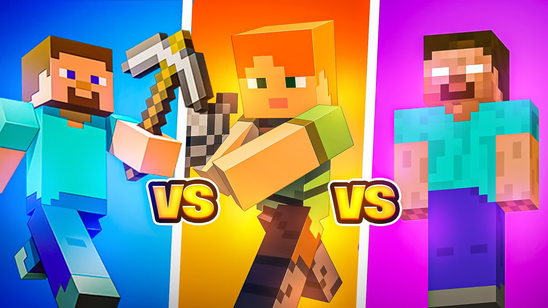 Wallpaper #a2coCpMBSpphPi3-tNPo82 Steve vs Alex vs Herobrine 2721 8523 6311 by Xsweeze Fortnite