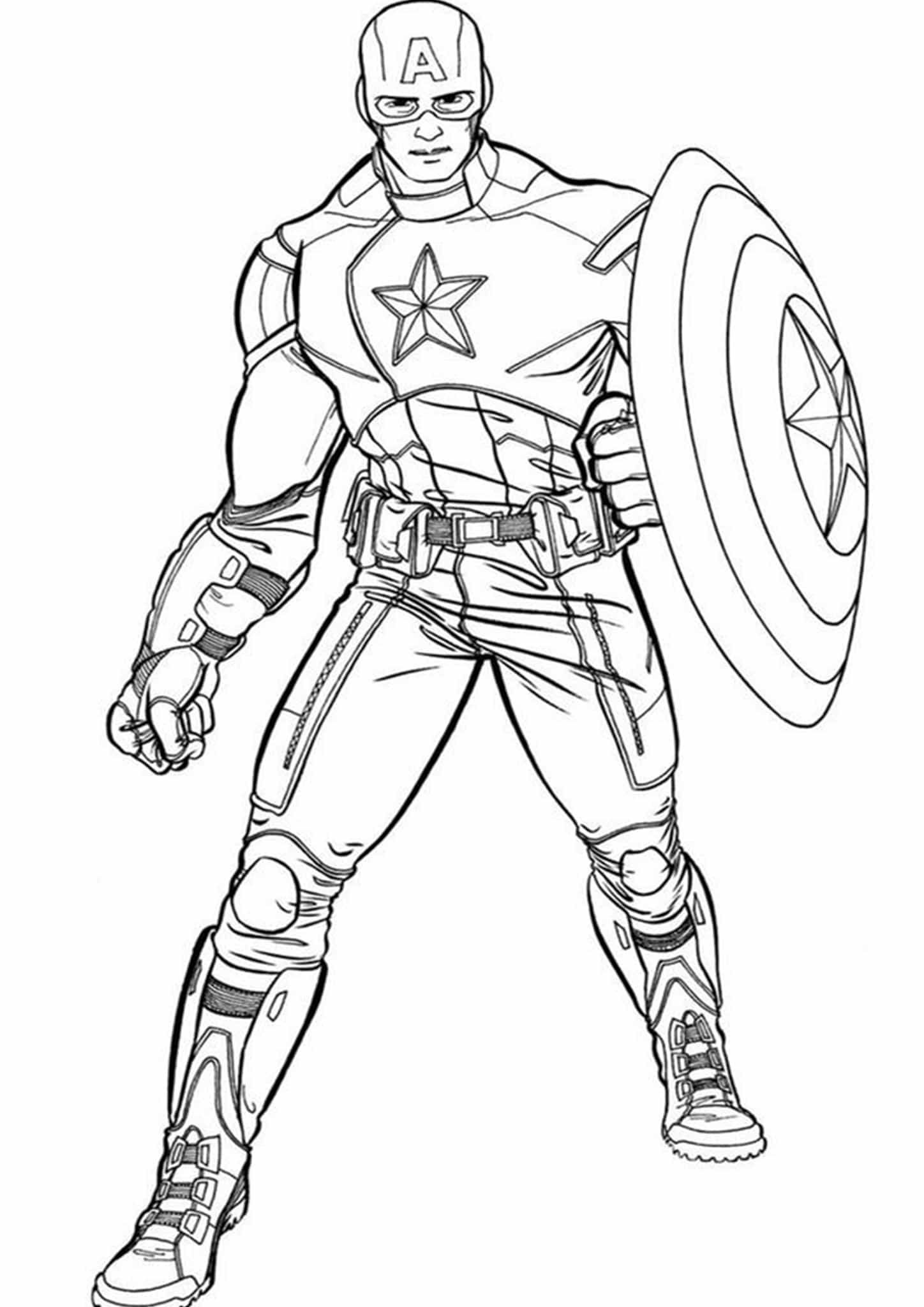 Wallpaper #-DF3NZMB5zzyi_yYN1b-229 Captain America Coloring Sketch Coloring Page