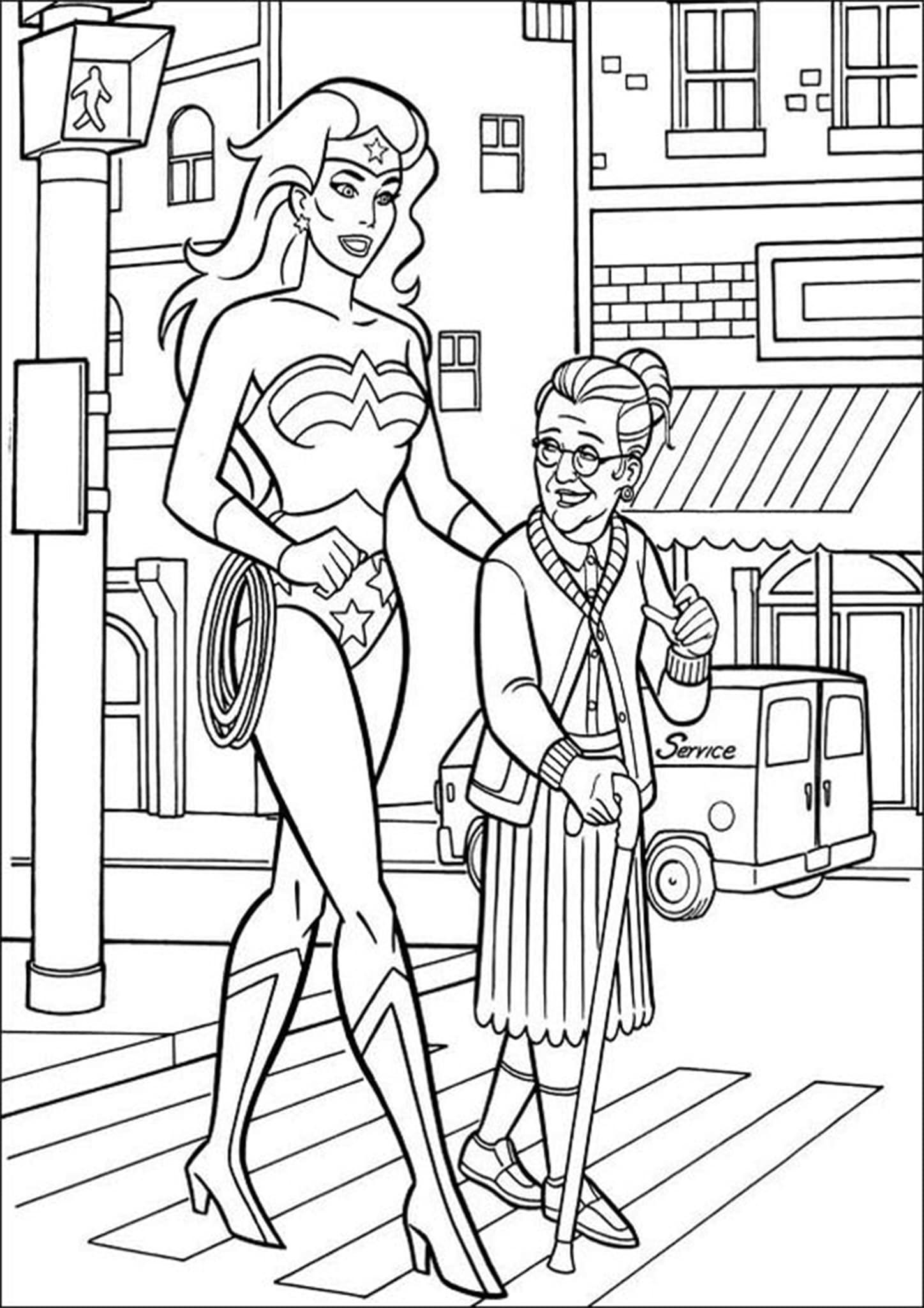 Wallpaper #oTGqNZMB5zzyi_yYsVdW35 Free Easy to Print Wonder Woman Coloring Pages Tulamama