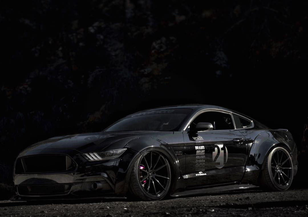 Wallpaper #driY3JIBJvJKYCmENPxe155 Black Ford Mustang S550 GT Modified Modifiedx