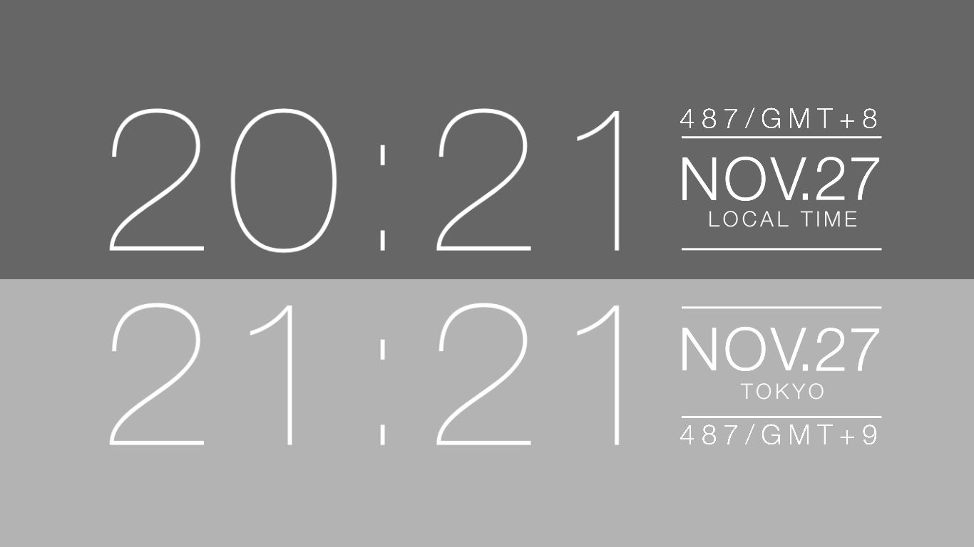 Wallpaper #4abd0 Minimalist Clock Screen Savers for Mac