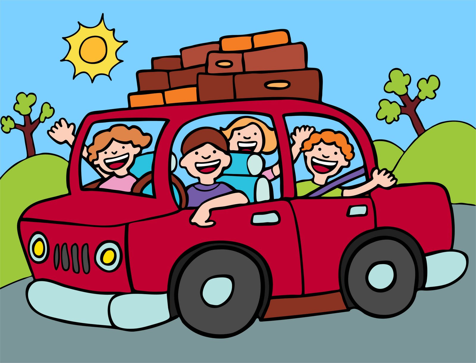 Wallpaper #iX3h8I4Bnwiau_P6cQed3 Family in Car Clip Art Clipart Best