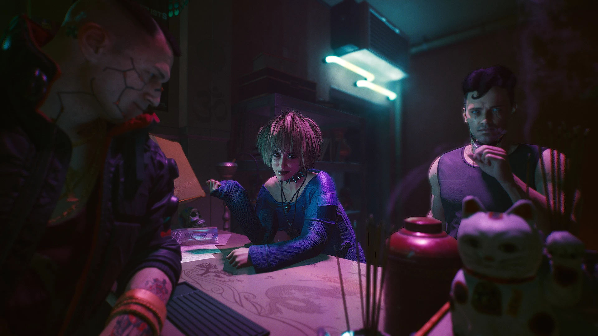 Wallpaper #PKmUi5cBxbDgA0RlLPK262 V Jackie and Misty at Cyberpunk 2077 Nexus Mods and Community