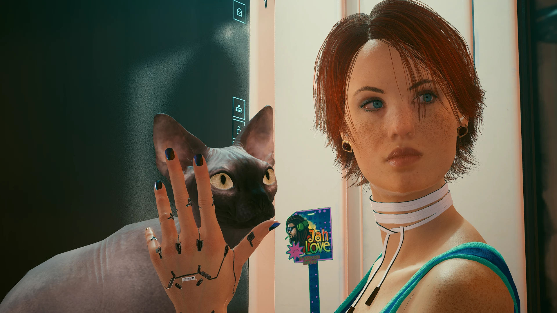 Wallpaper #2W0WaJcBycdYOYFTPW9J157 V at Home and Nibbles at Cyberpunk 2077 Nexus Mods and Community