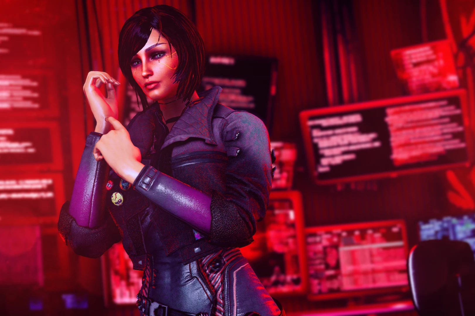 Wallpaper #u2ioJJMBSpphPi3-0znI286 Netrunner at Fallout 4 Nexus Mods and Community