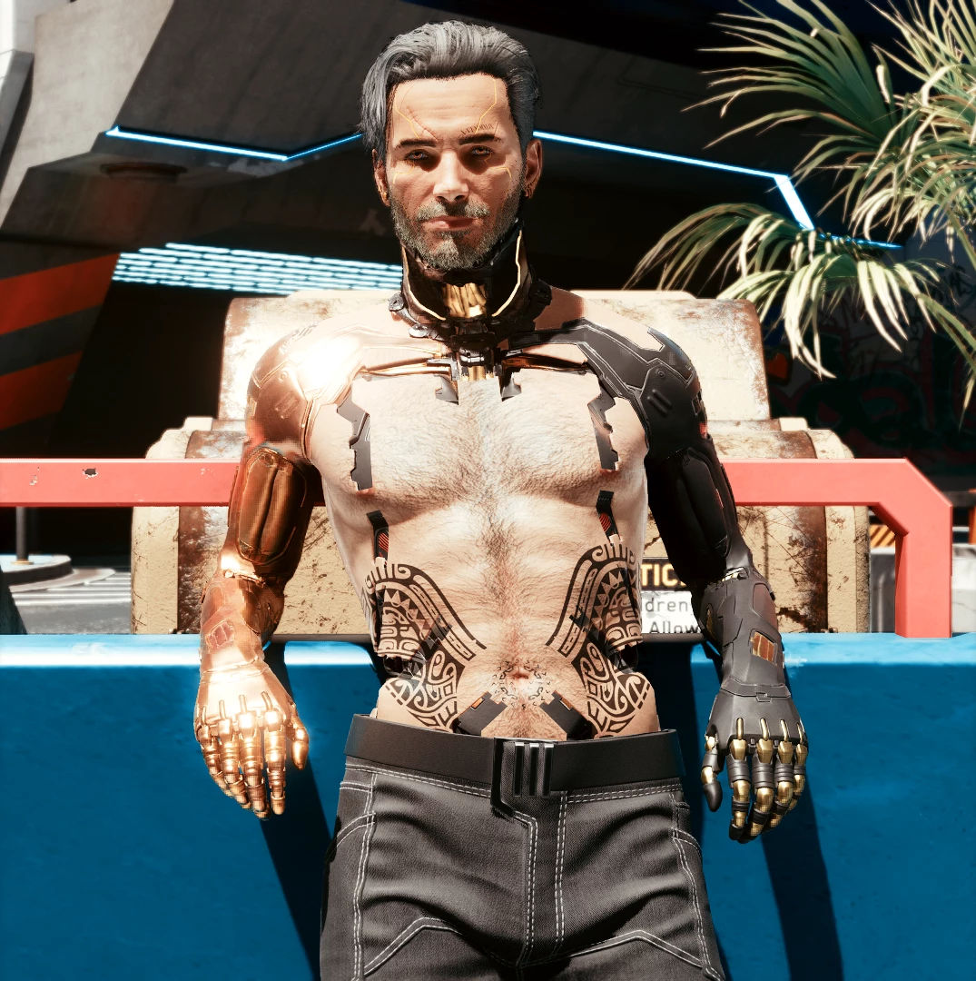 Wallpaper #jYv-c5cBcm9NJah-QnVG75 Takemura Cyberware Pack Male V at Cyberpunk 2077 Nexus Mods and