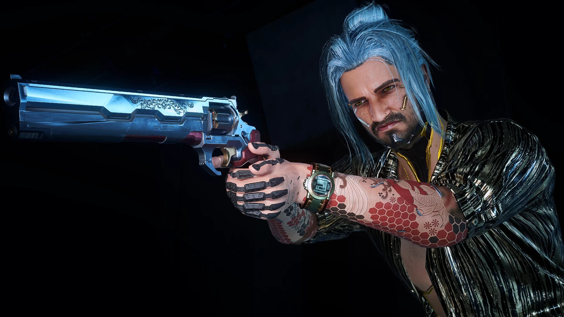 Wallpaper #W4vWcpcBcm9NJah-eHSG51 Modified Overture Revolver with Recolors at Cyberpunk 2077 Nexus Mods
