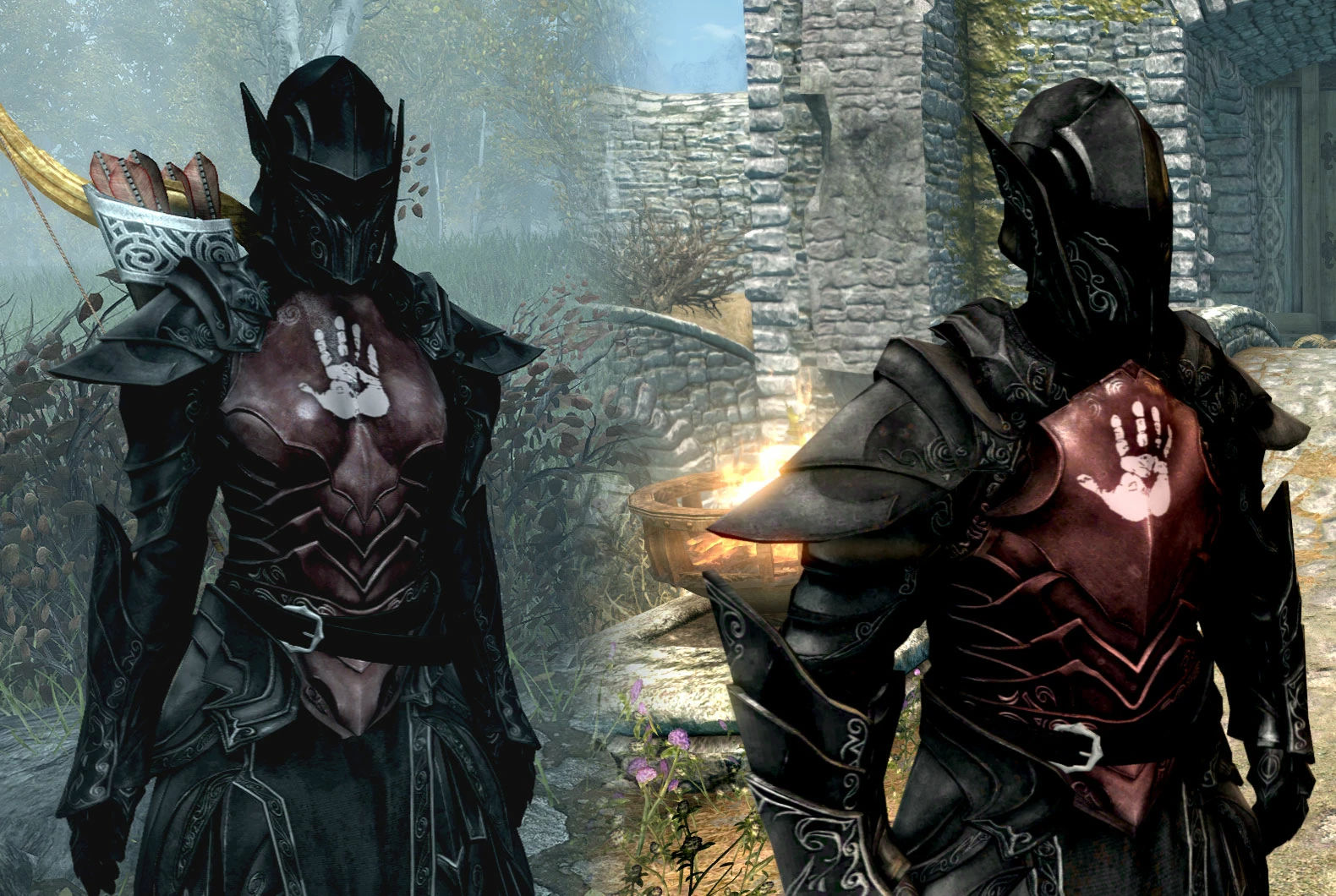 Wallpaper #uAMlZJMBpyOg8YnEhtaE288 Dark Brotherhood Heavy Armor Set at Skyrim Special Edition Nexus Mods
