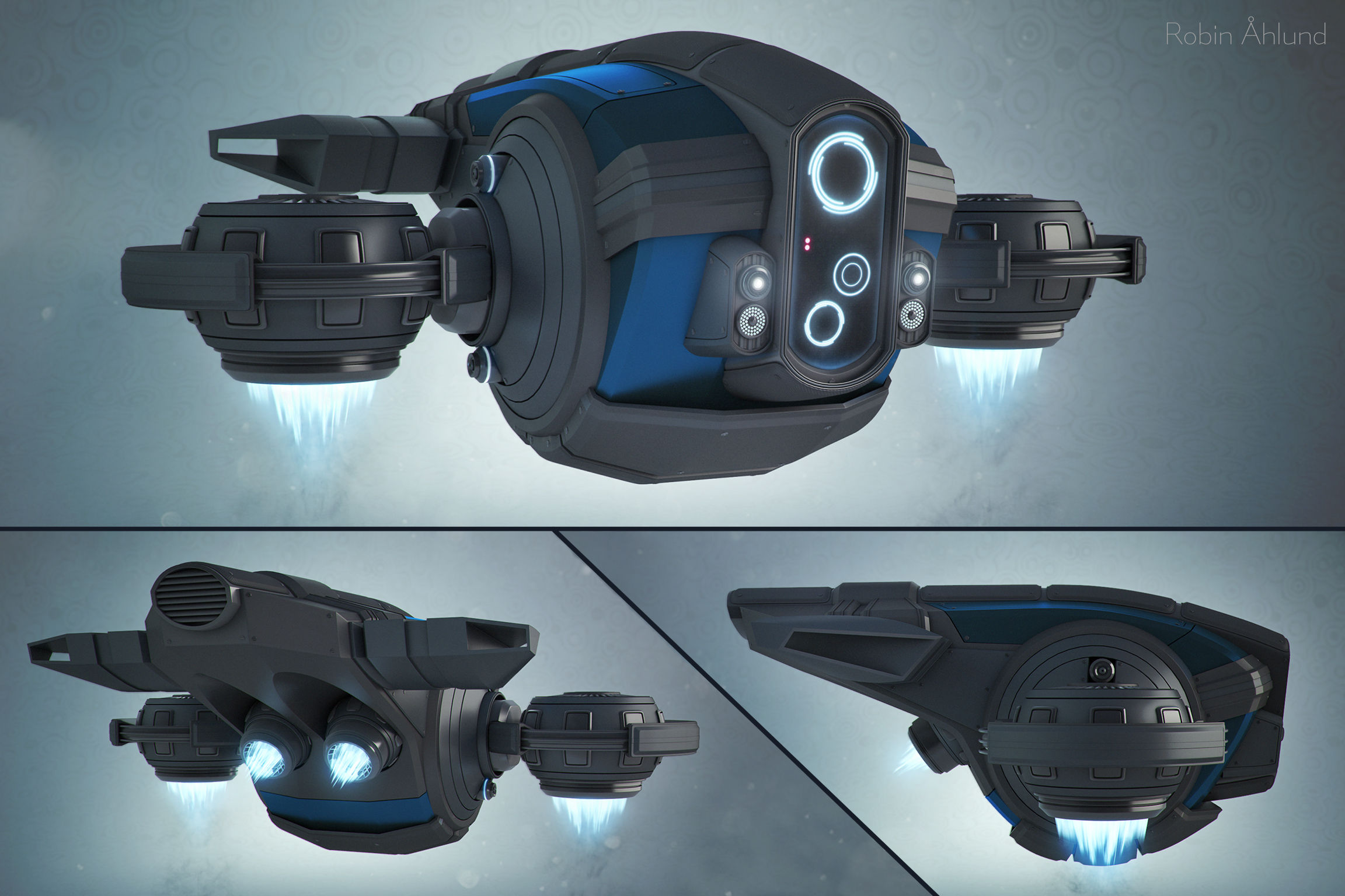 Wallpaper #eb723 Concept Sci Fi Drone Obj
