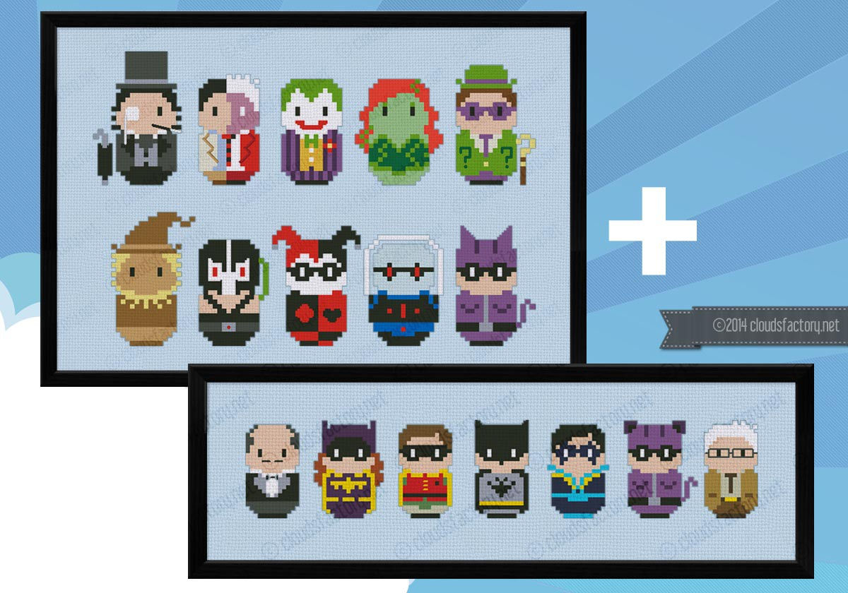 Wallpaper #MWf89JIBSpphPi3-KH0x293 Batman Bundle Batman Enemies Save 1 Digital Cross Stitch Pattern