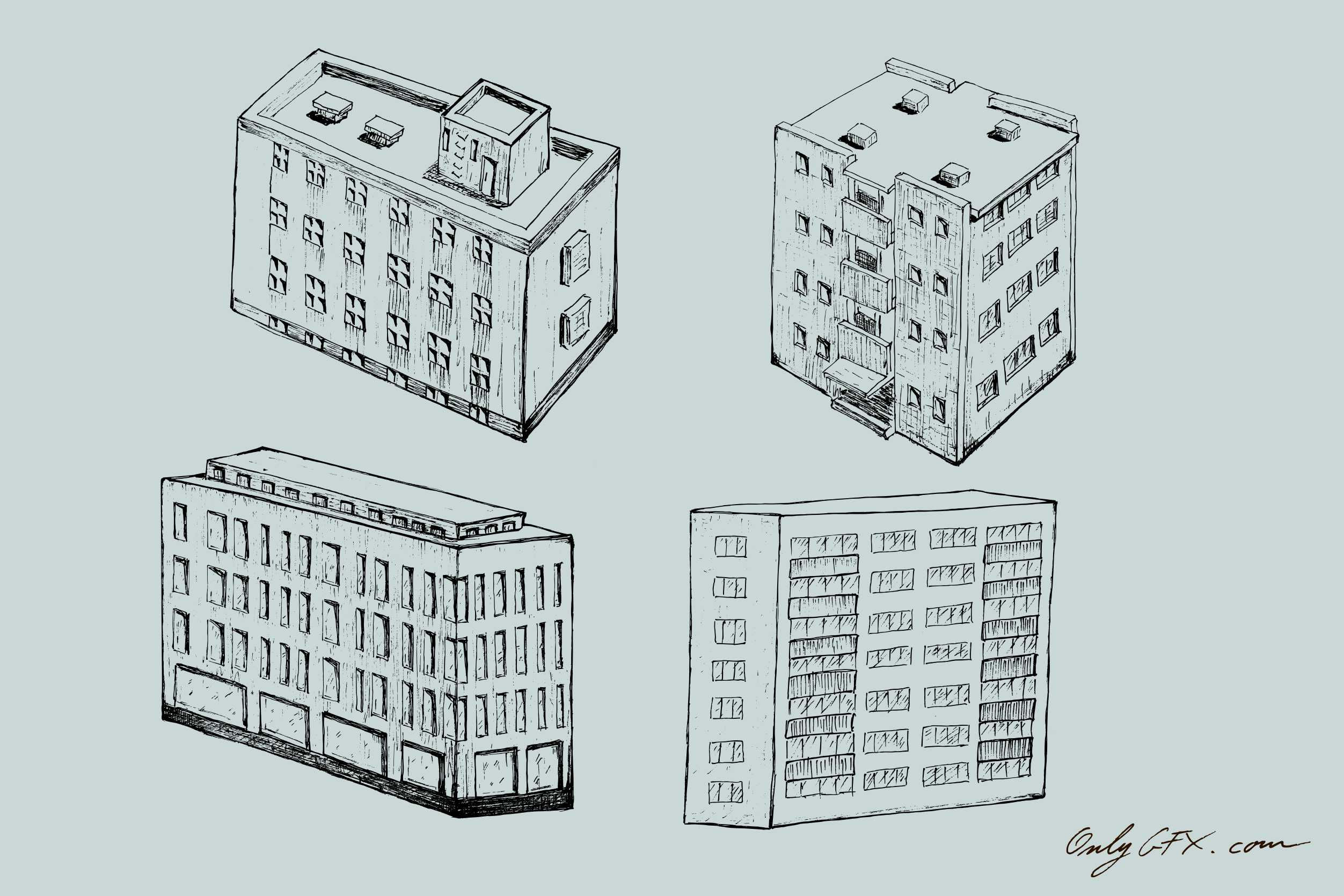 Wallpaper #dmfr65IBSpphPi3-5U-B256 Building Vector Png