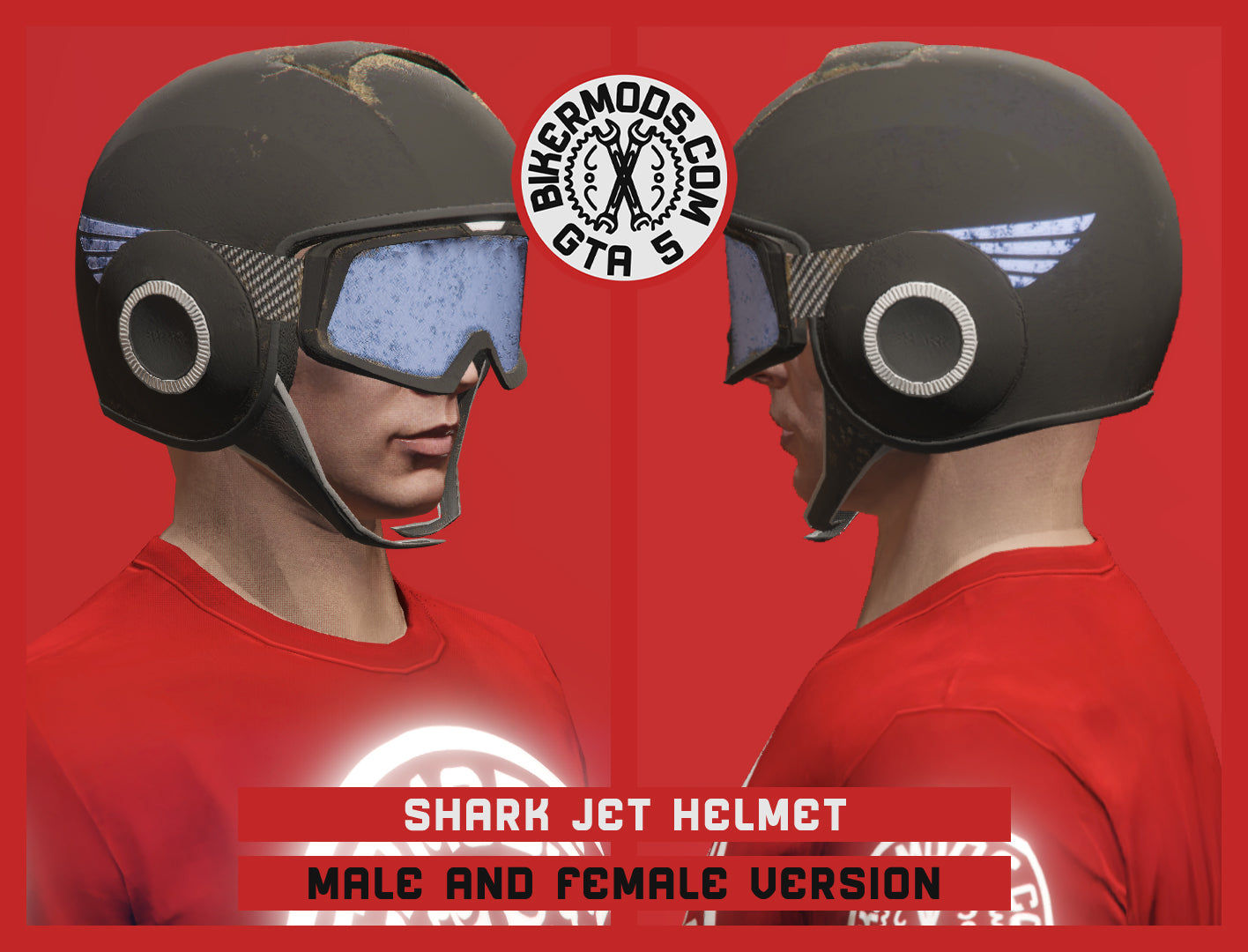 Wallpaper #OEAwL5MBJhL2WPba6bya258 Shark Jet Helmet No Face Mask Gta 5 Bikermods