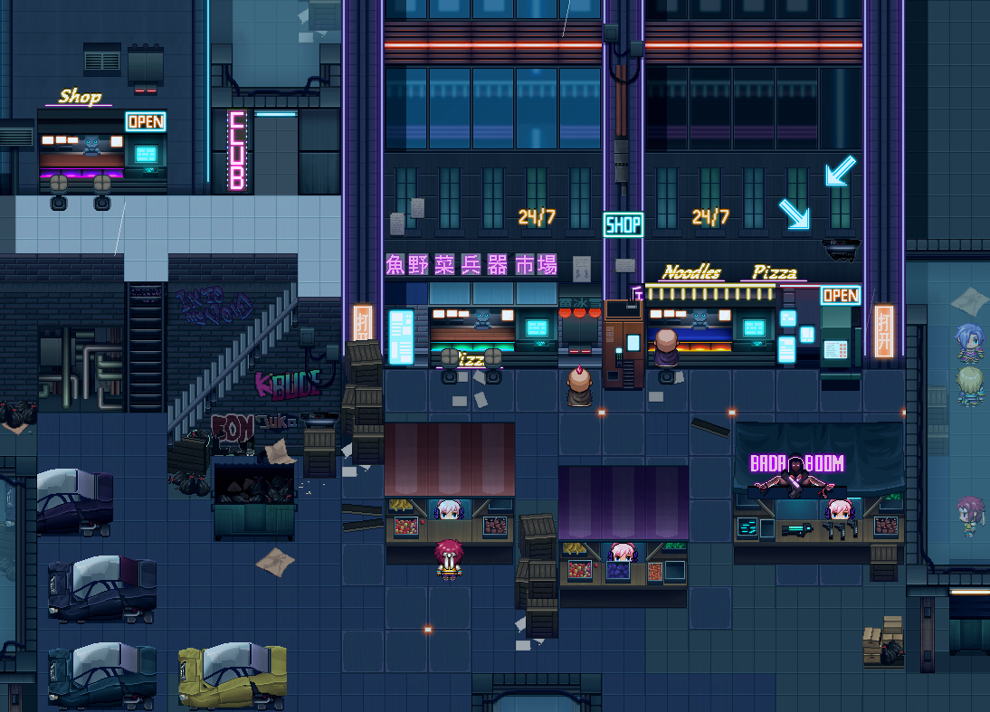 Wallpaper #-mgvGJMBSpphPi3-pxG328 Update 4 Winlu Cyberpunk Tileset Exterior by Winlu