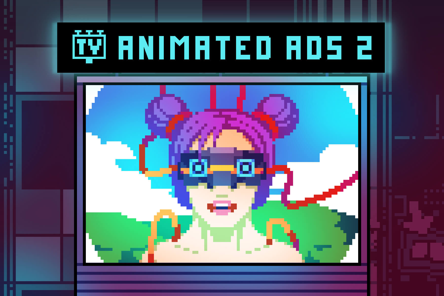 Wallpaper #-mgvGJMBSpphPi3-pxG334 Cyberpunk Ads Pack 2 by Free Game Assets Gui Sprite Tilesets