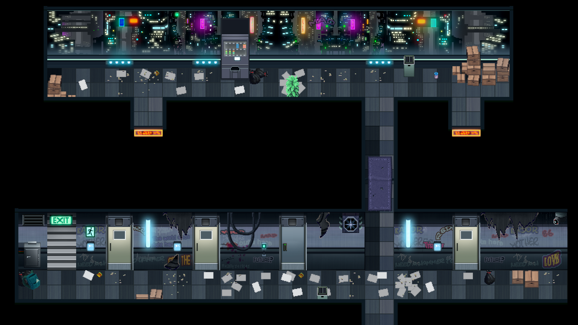 Wallpaper #-mgvGJMBSpphPi3-pxG329 Winlu Cyberpunk Tileset Interior by Winlu
