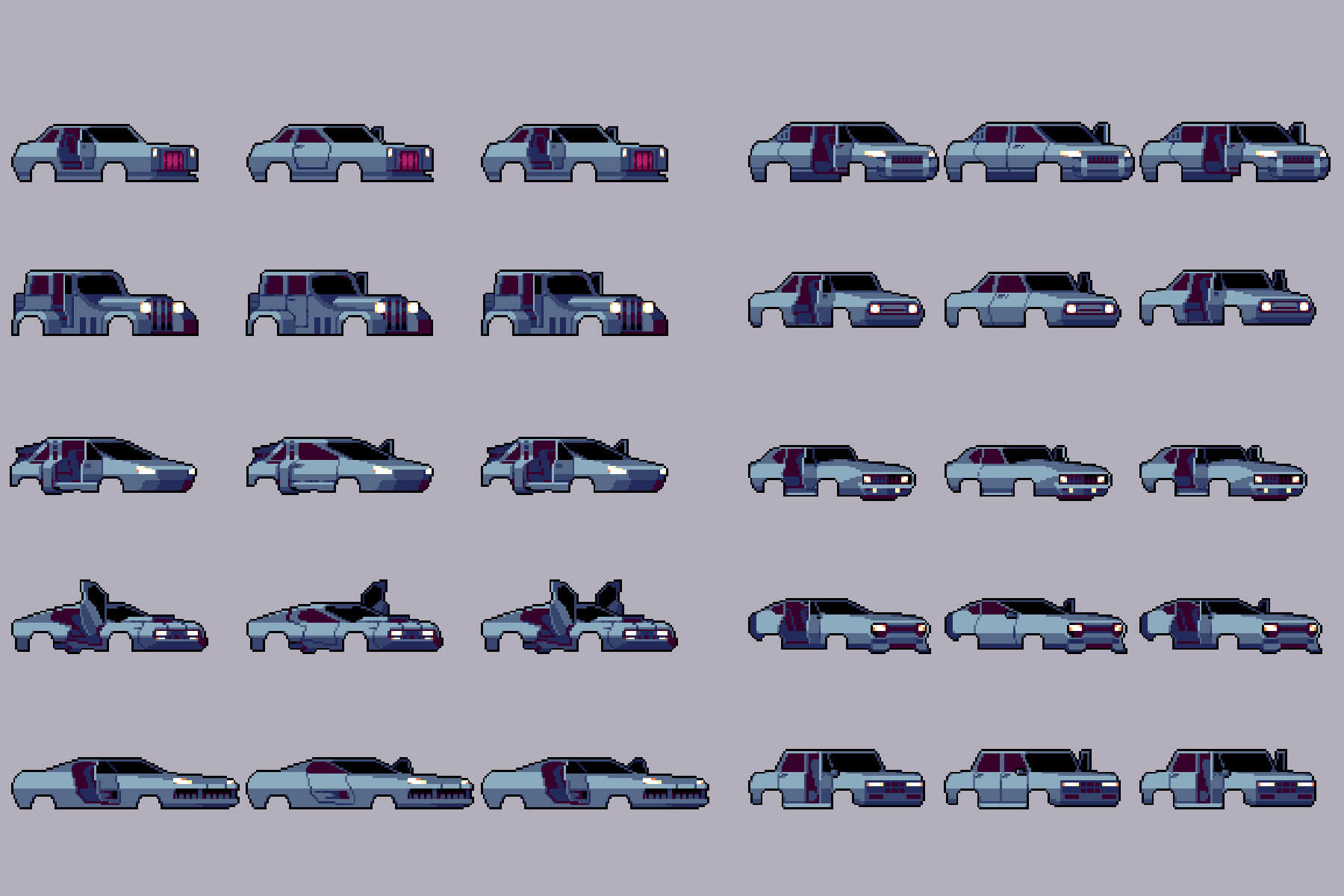 Wallpaper #-mgvGJMBSpphPi3-pxG332 Car Constructor Cyberpunk by Free Game Assets Gui Sprite Tilesets