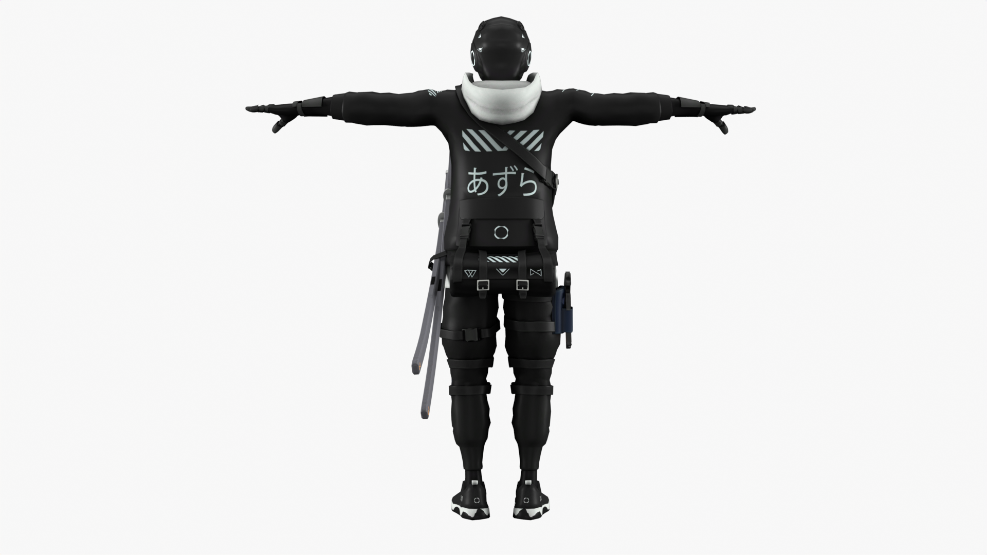 Wallpaper #Lx1VLZMBlOZrFDOk_dAO225 3D Model Sci Fi Ninja by 3D Gamesoft