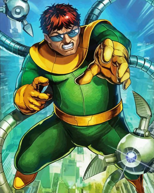 Wallpaper #Zrgr2pIBJvJKYCmE8vAv141 Dr Otto Octavius Comic Paint by Numbers Num Paint Kit