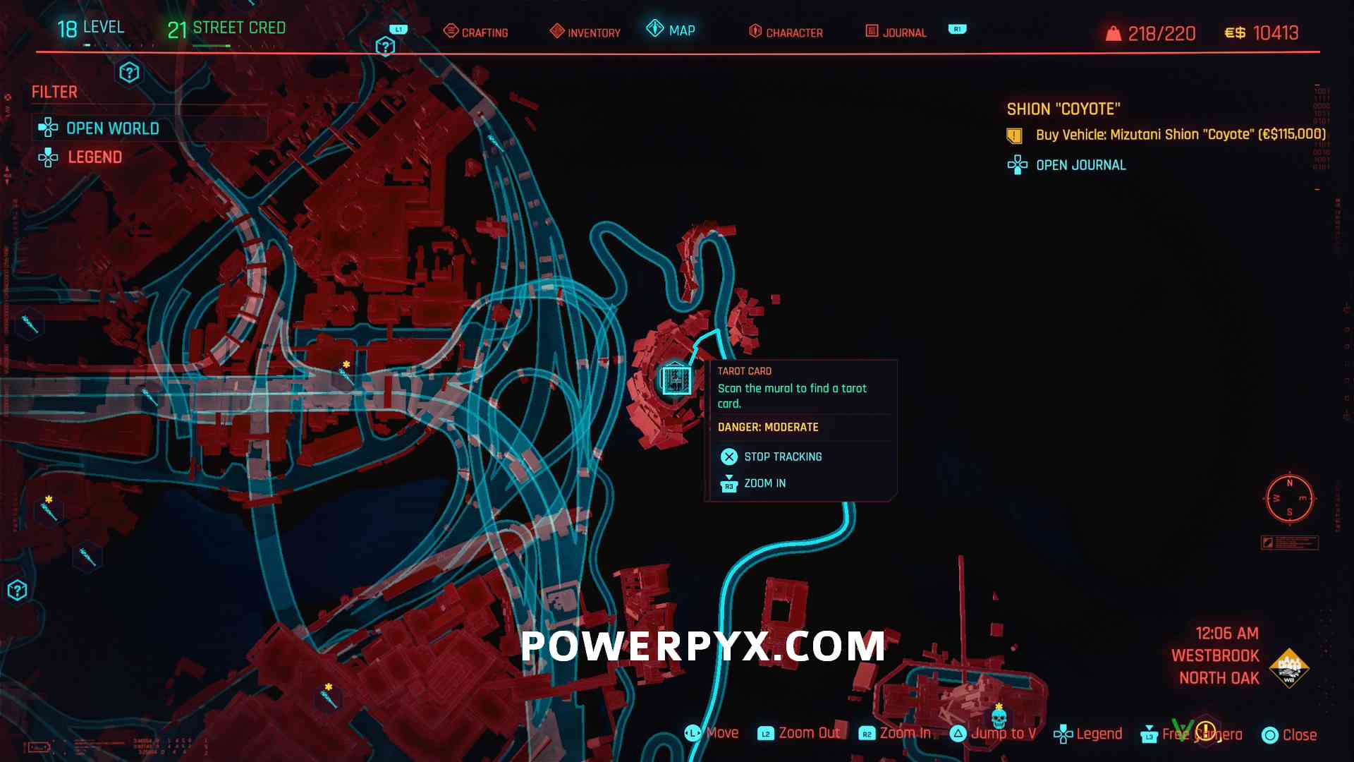 Wallpaper #rWc2CpMBSpphPi3-79MR90 Cyberpunk 2077 Tarot Cards Locations Map Finding All Tarot Cards and