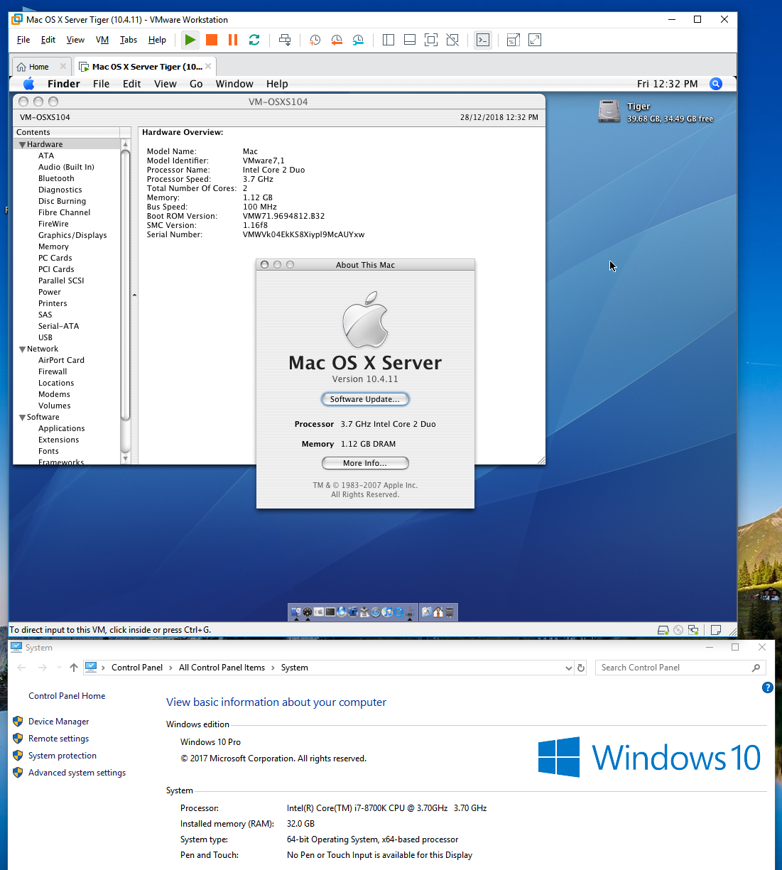 Wallpaper #fvTPOpMBKFX8bn3rFnmb228 Mac Os X 104 Tiger on a Modern Intel Mac Virtualization Macrumors