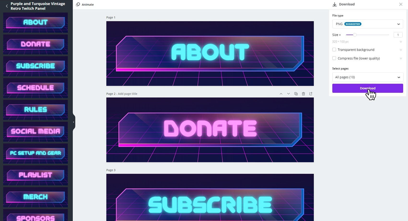 Wallpaper #Y88FO5MBOBUYluQYwLqS2 Free Online Twitch Overlay Maker Canva