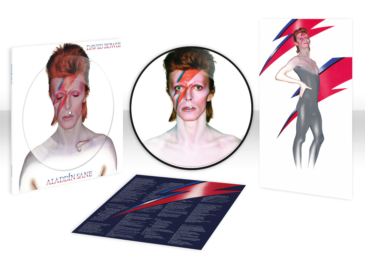 Wallpaper #7030a Aladdin Sane De David Bowie Cd Chez Libertemusic Ref123255141