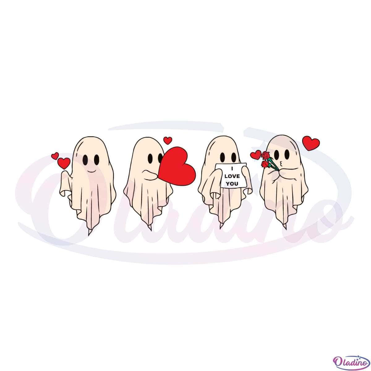 Wallpaper #RPS3OZMBKFX8bn3r6ncE303 Cute Valentine Ghost Svg Best Graphic Designs Cutting Files Oladino