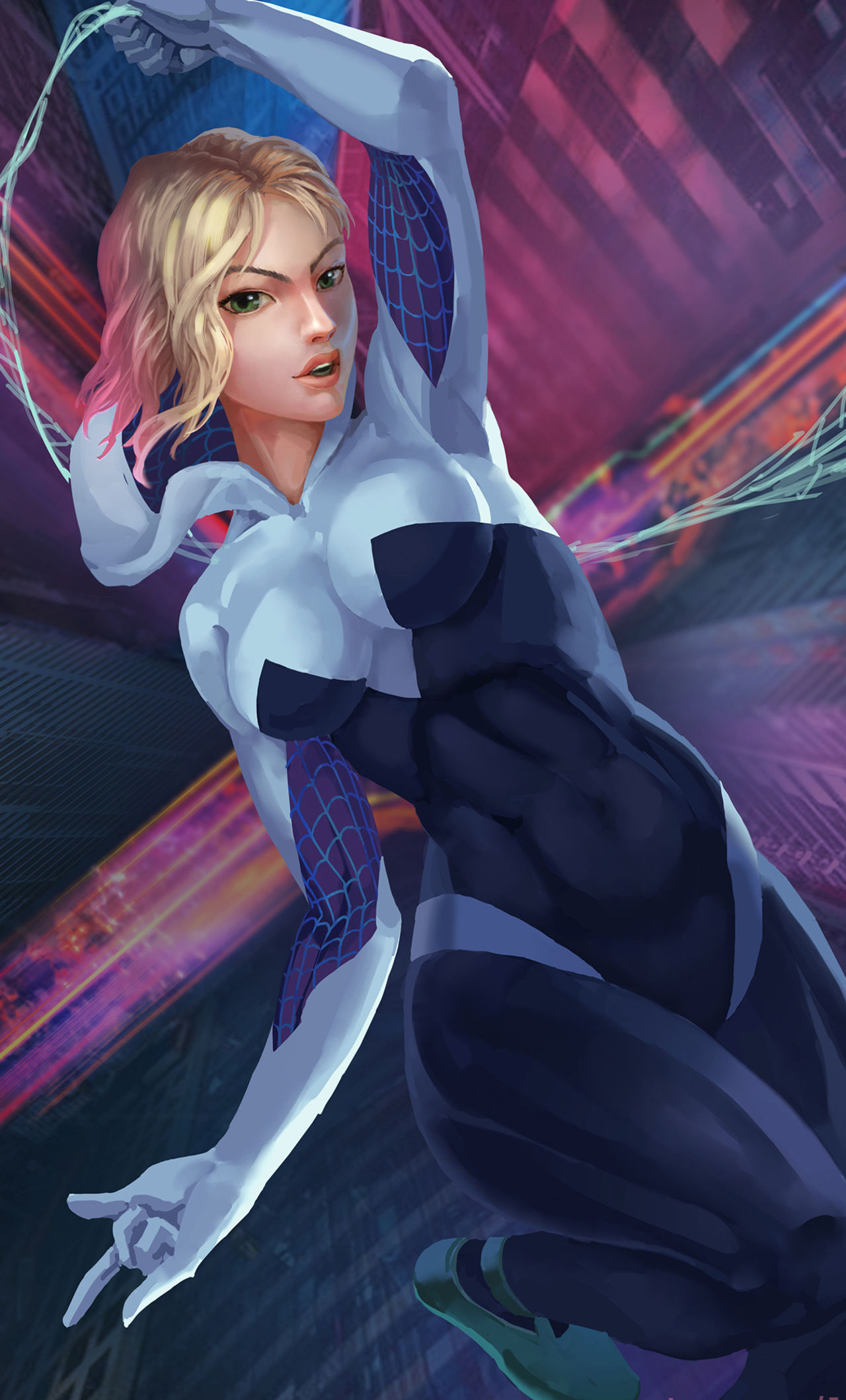 Wallpaper #yvSEOpMBKFX8bn3r9HhD212 Spider Gwen Marvel Image by Huy137 2534244 Zerochan Anime Image