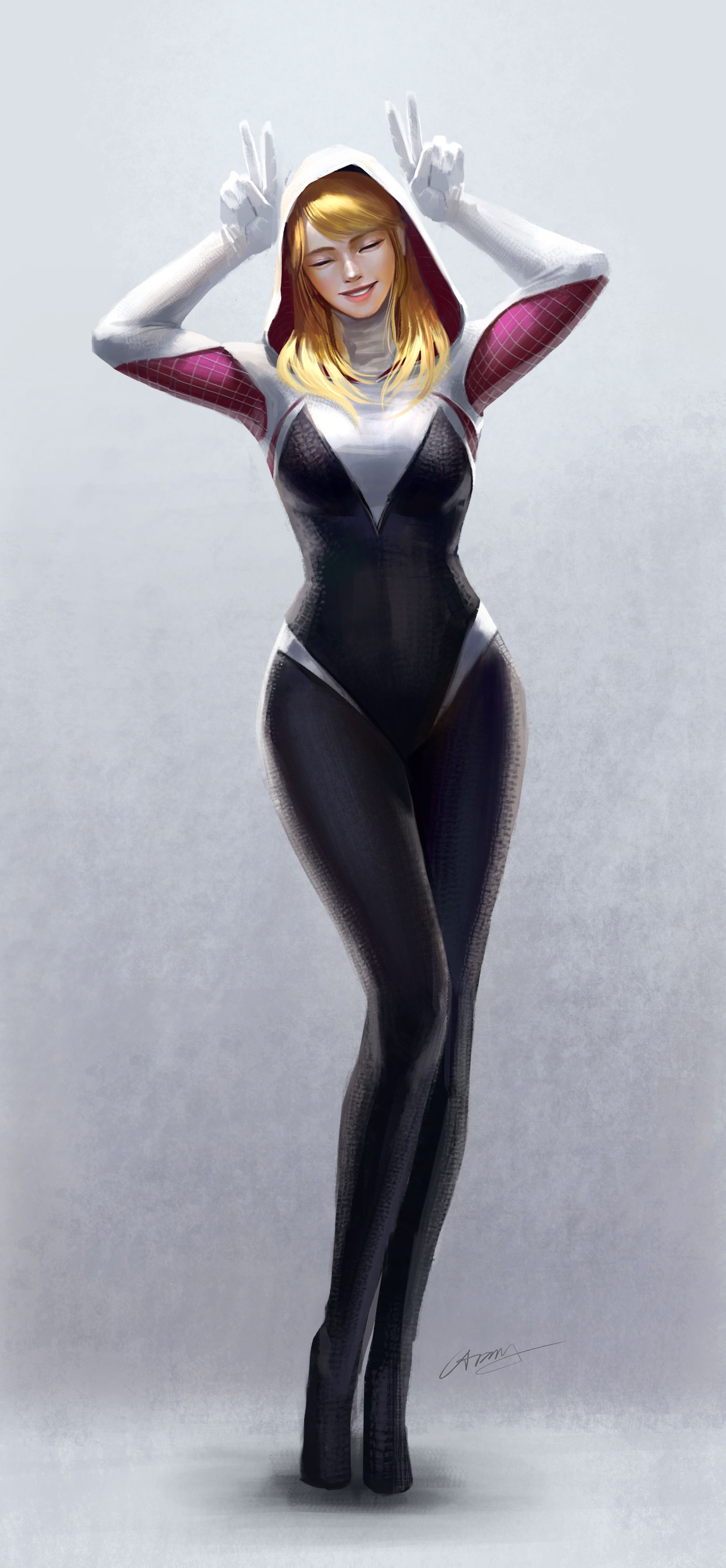 Wallpaper #yvSEOpMBKFX8bn3r9HhD81 Spider Gwen Marvel Image by Taekwon Kim 2726532 Zerochan Anime