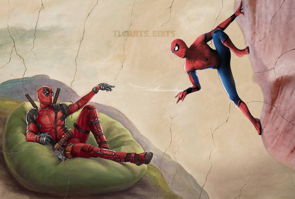 Wallpaper #7BGlM5MBXrlMTfB52Epu252 Spideypool Marvel Image 2560582 Zerochan Anime Image Board
