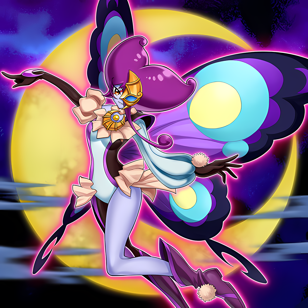 Wallpaper #emeVAZMBSpphPi3-sKvh456 Lunalight Purple Butterfly Yu Gi Oh Arc V Wallpaper by Thehungtd