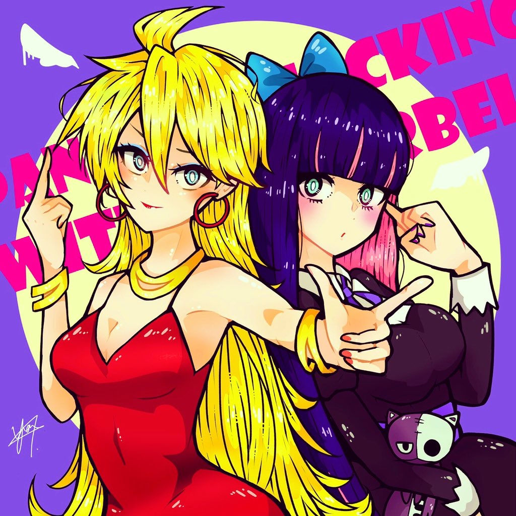Wallpaper #bc206 Stocking and Panty Panty Stocking with Garterbelt and 1 More Drawn