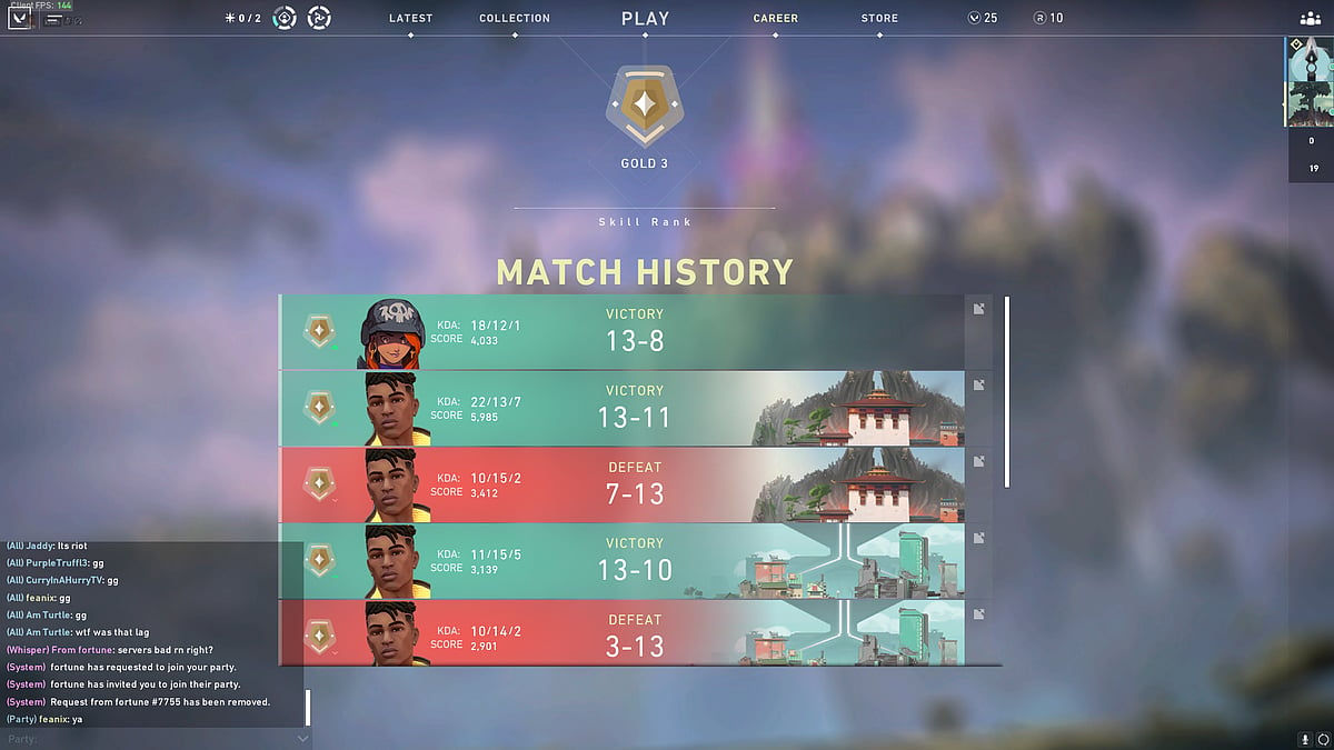 Wallpaper #jblx3pIBJvJKYCmEzwVY85 How to Check Valorant Match History to View Performance Stats