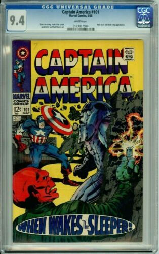 Wallpaper #TpzP4ZIBZHQxiYarDb0s451 Captain America 101 Cgc 94 Wp Red Skull Nick Fury Sleeper Silverage
