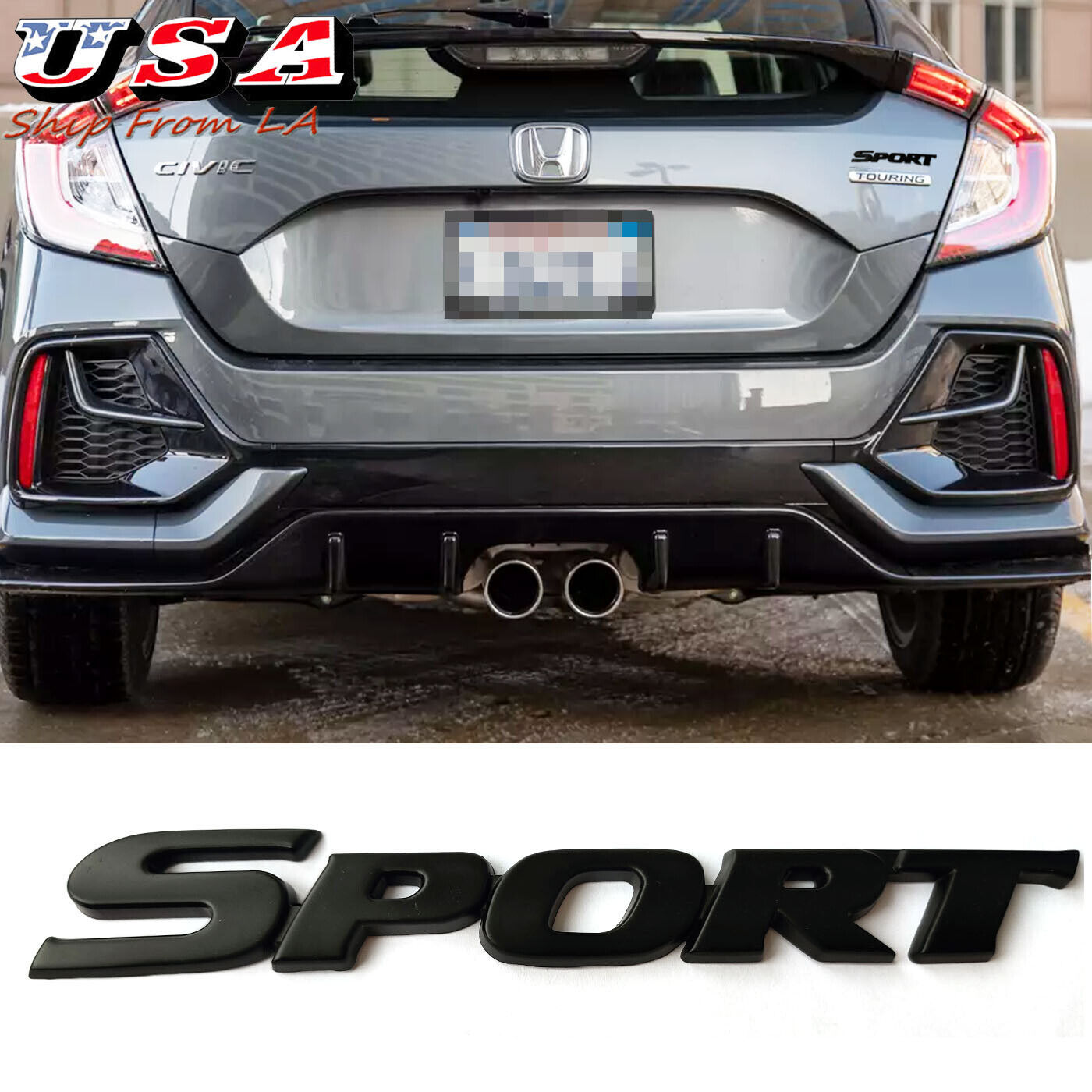Wallpaper #XmdO75IBSpphPi3-E2Ft411 2022 Genuine Honda Civic Hatchback Gloss Black Emblem Kit Oem New 08f20