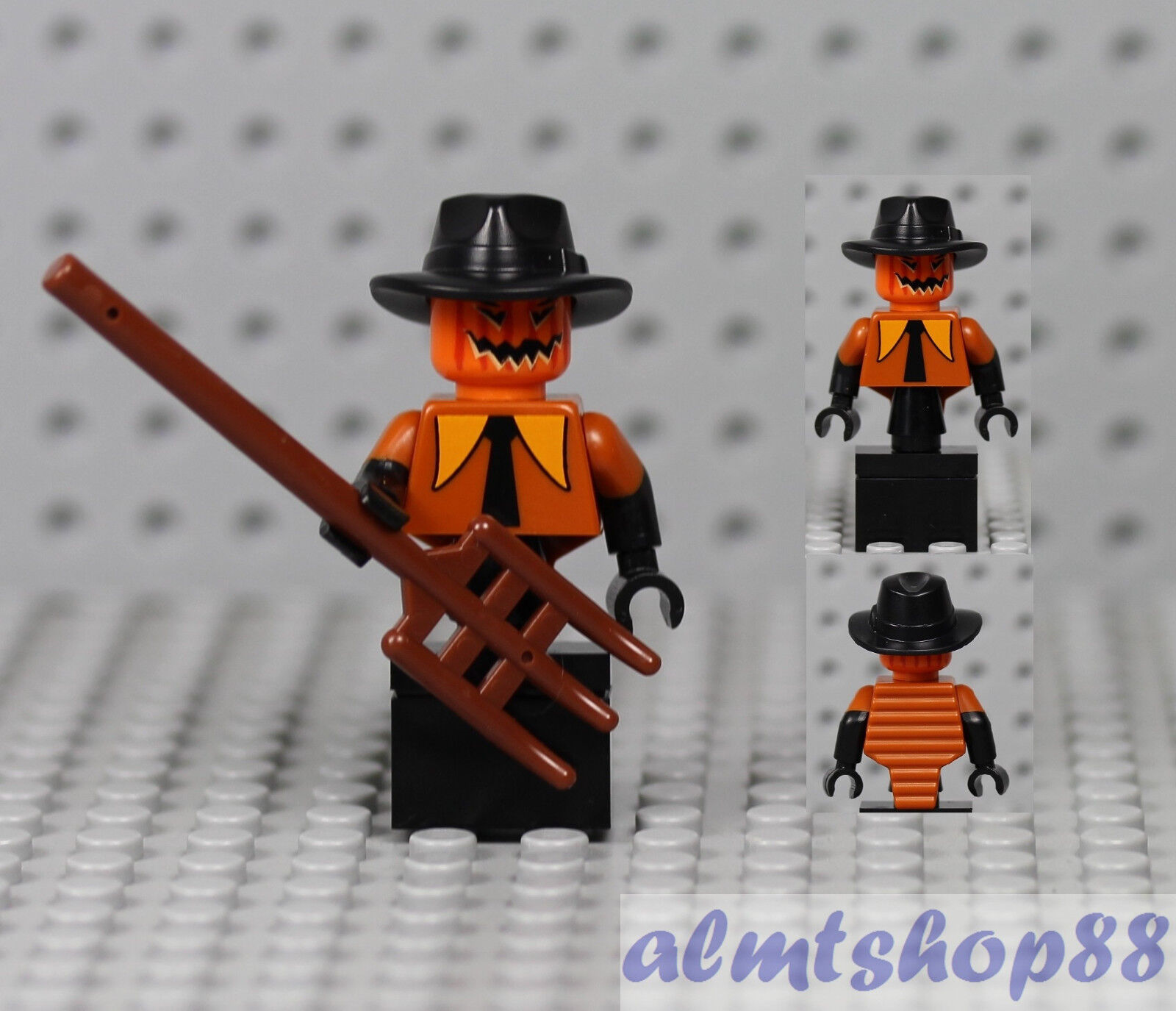 Wallpaper #aYcGMpMBPAdmKxa2yGN617 Lego Halloween Scarecrow Minifigure Pumpkin Head Pitchfork Zombie