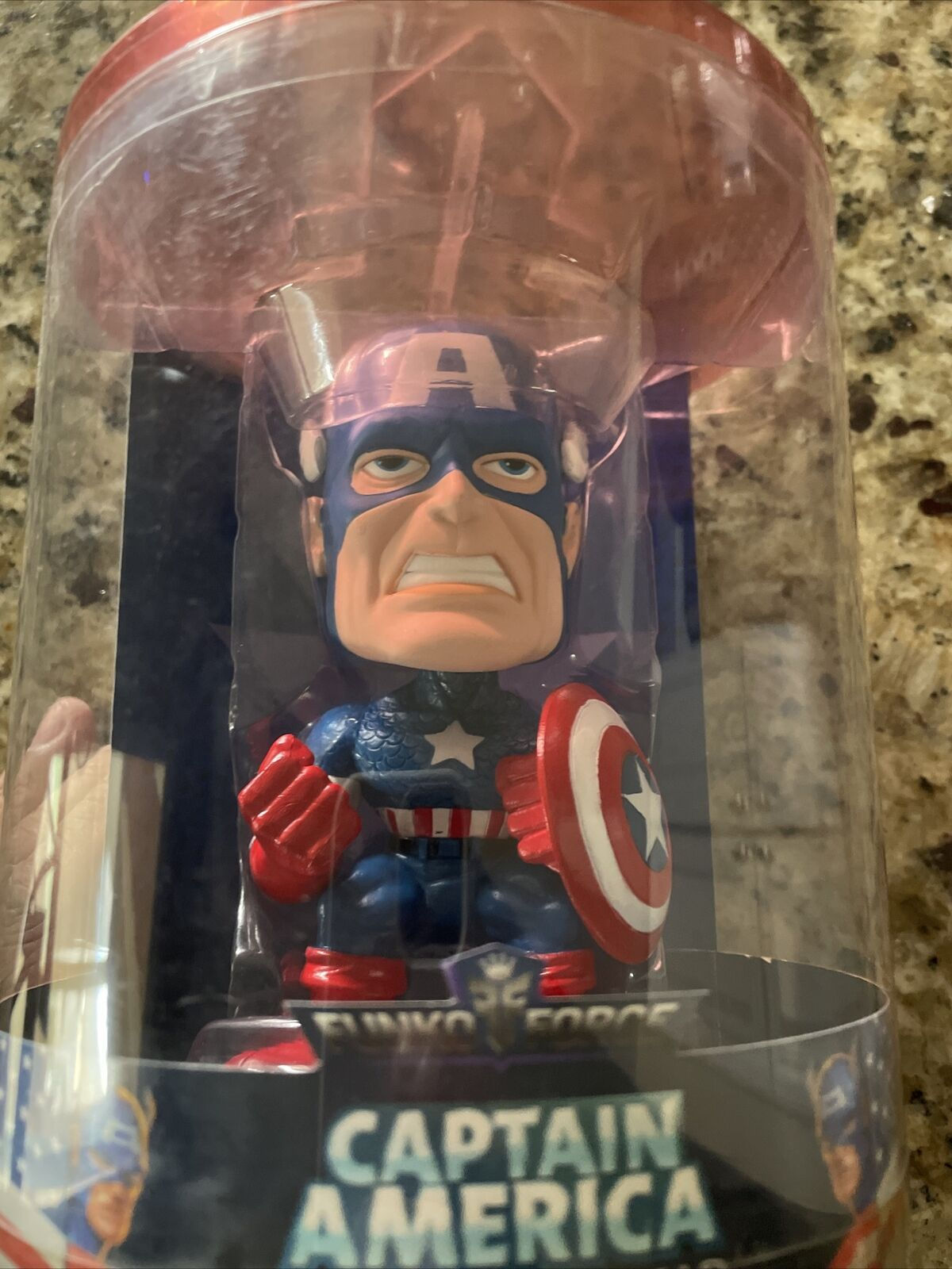 Wallpaper #a1I-NpMBMJD5Jq7_9wmI23 Marvel Funko Force Captain America Bobble Head Figure New in Stock eBay