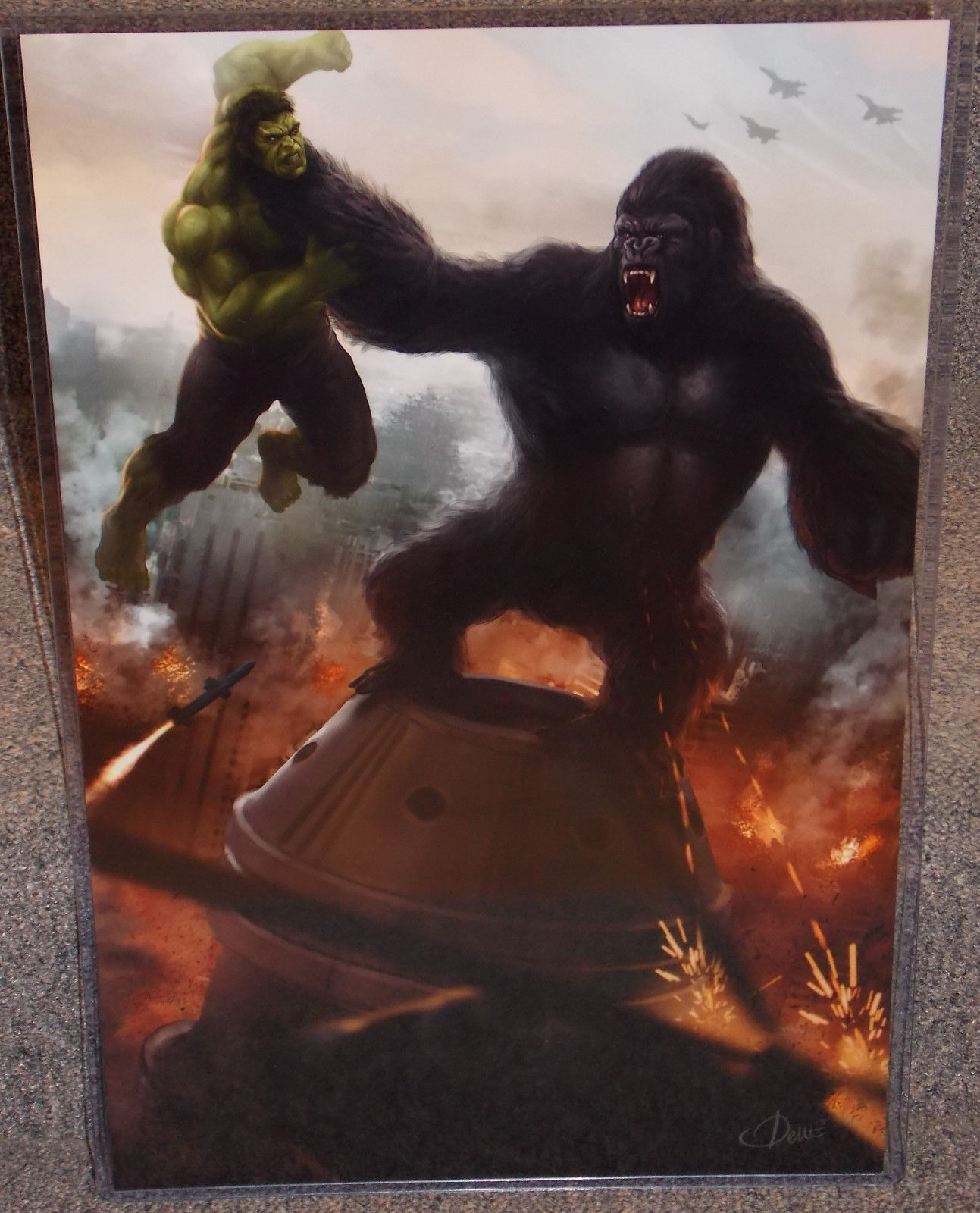 Wallpaper #1u_fTJMBMN-XEVvVqz47123 King Kong vs Hulk