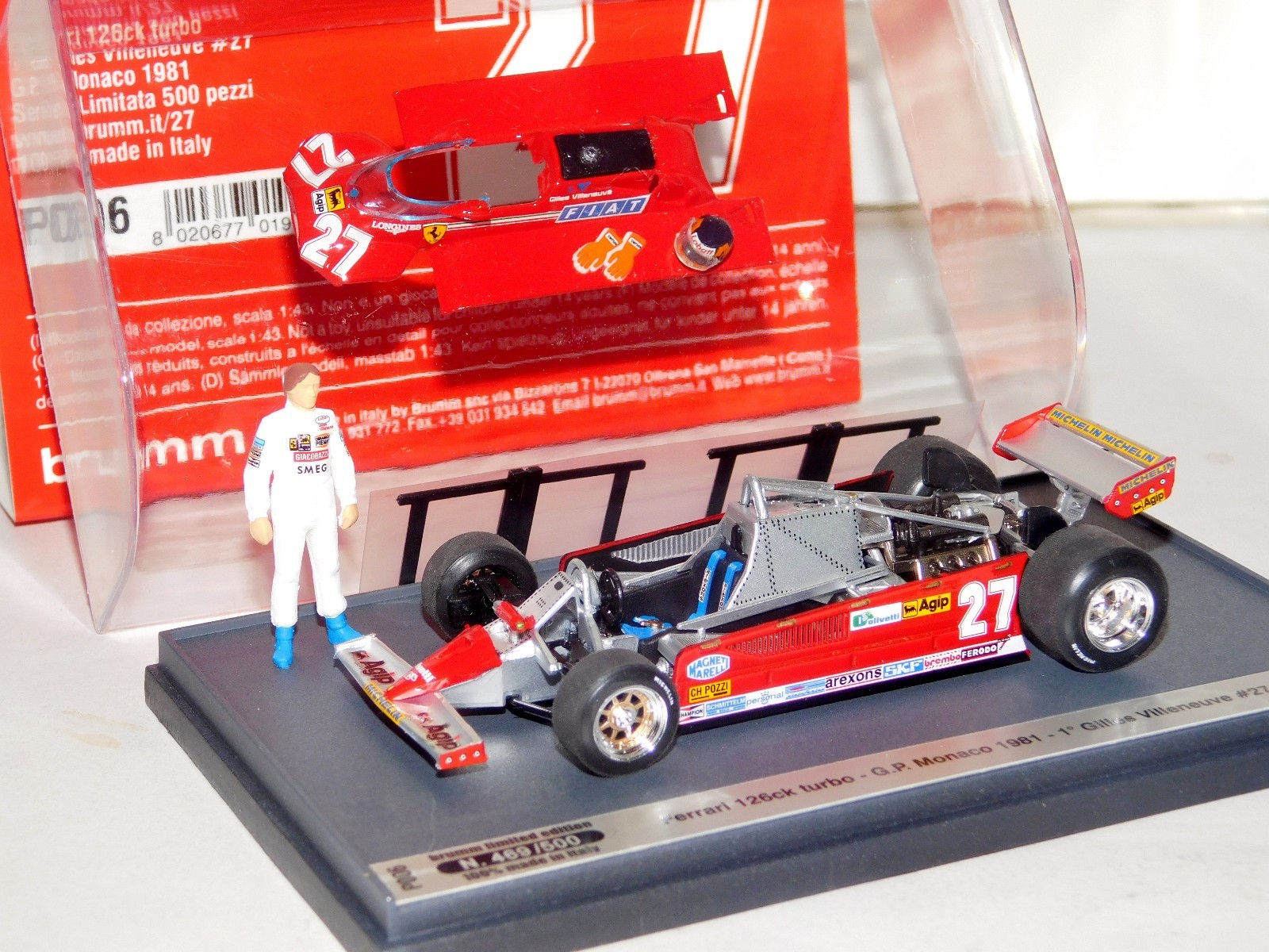 Wallpaper #HGew95IBSpphPi3-v4c4228 Diecast Racing Cars G Villeneuve 143 Scale Brumm R438 Ch Ferrari 126ck