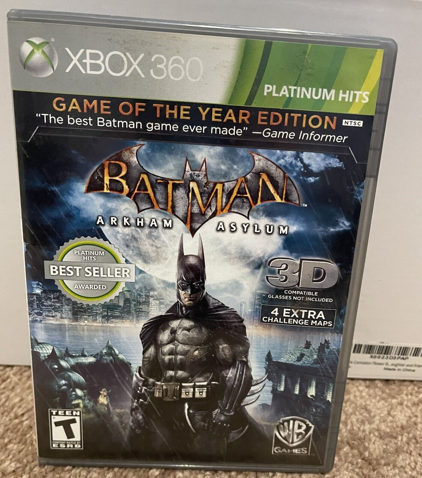 Wallpaper #mGhnG5MBSpphPi3-Lh8l31 Batman Arkham Asylum Game of the Year Edition Xbox 360 Platinum Hits