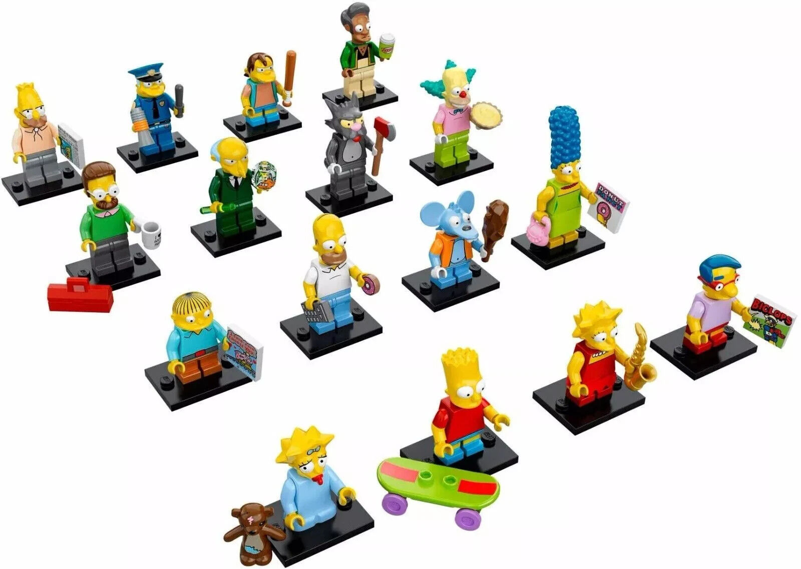 Wallpaper #VLgn2pIBJvJKYCmEXPAr246 Complete Set of 16 Lego the Simpsons Series 1 Minifigures 71005 eBay