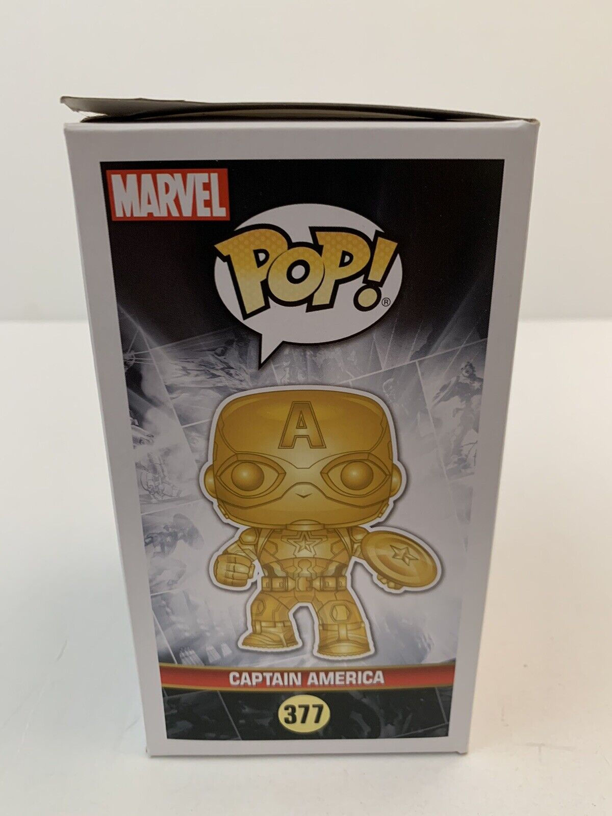 Wallpaper #vWfWEJMBSpphPi3-LPSt186 Funko Pop Vinyl Figure Marvel 377 Captain America Gold