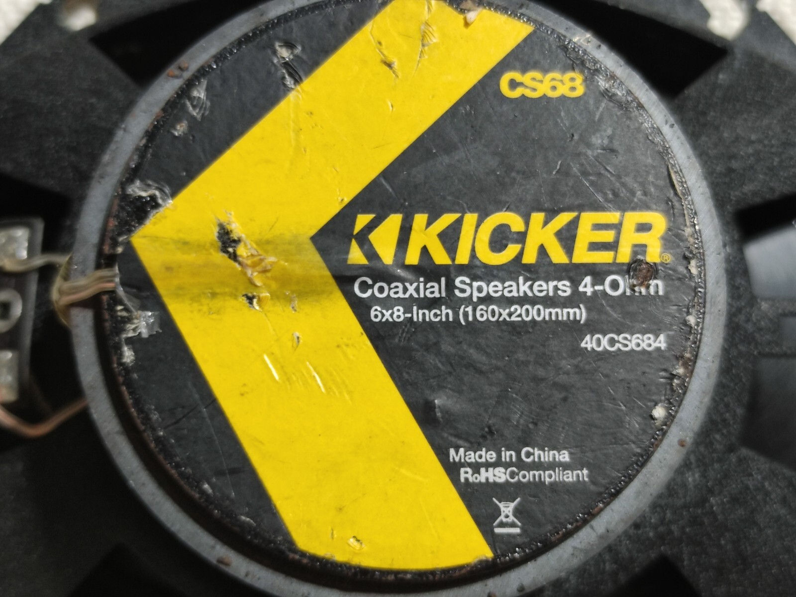Wallpaper #0GjUI5MBSpphPi3-fza6354 Kicker Cs68 Car Audio 6x8 225w 4 Ohm Pair Speakers Coaxial eBay