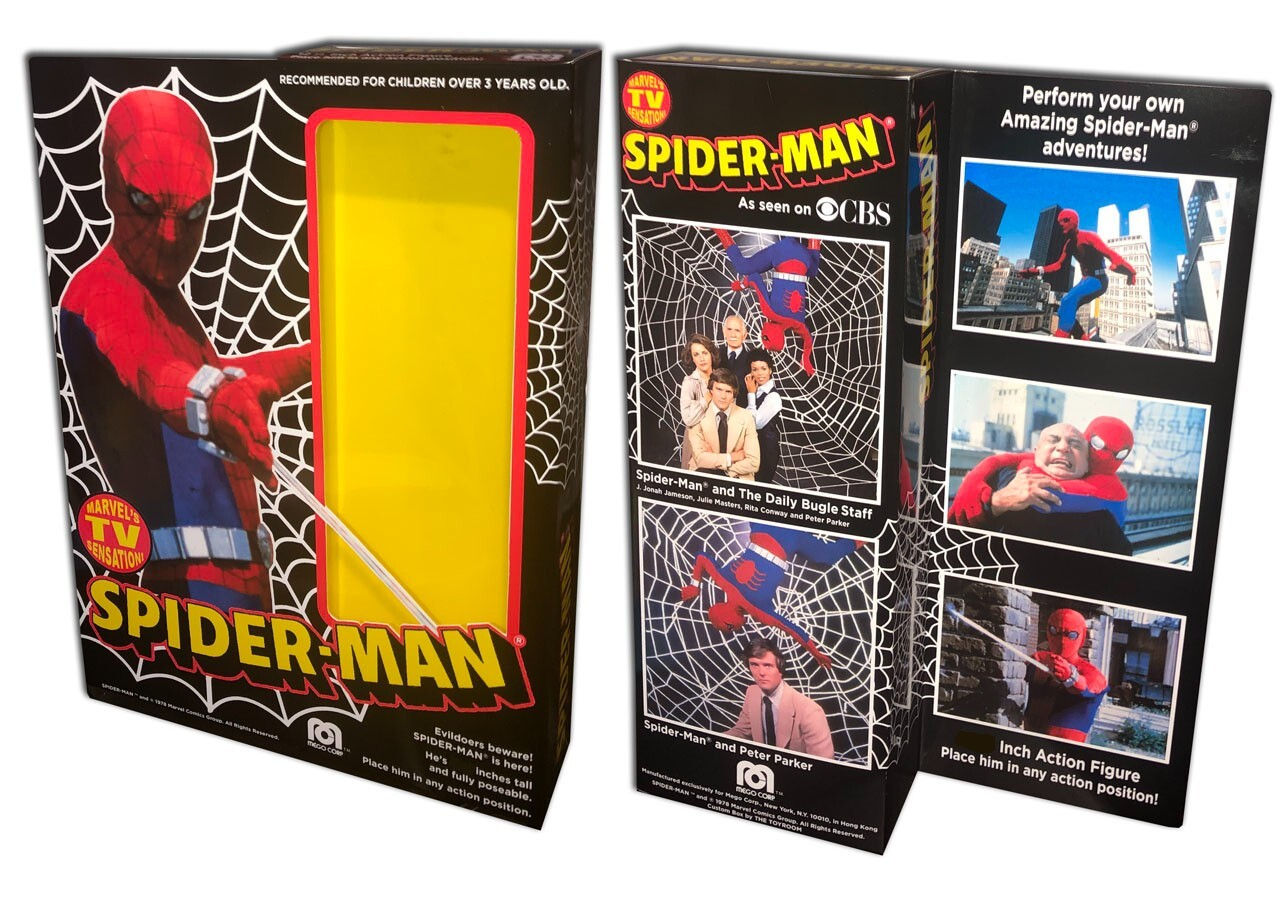 Wallpaper #MFIpNpMBMJD5Jq7_pAlK271 Spider Man Box TV for Mego 8 Action Figure Box Only eBay