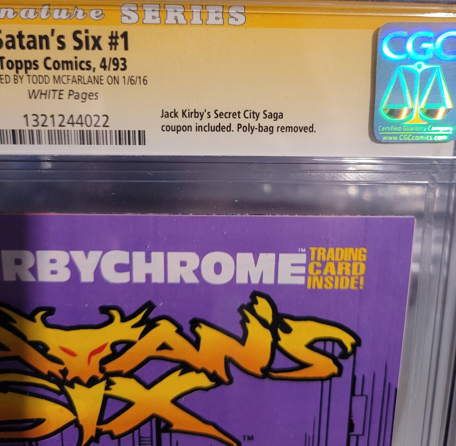 Wallpaper #GkAxMJMBJhL2WPbaVMA674 Satans Six 1 Cgc 90 Ss Todd Mcfarlane Full Signature Spawn