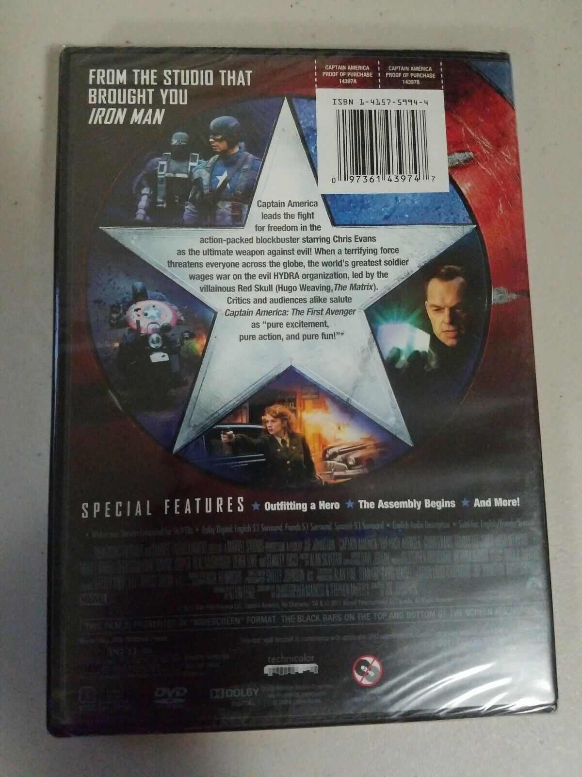 Wallpaper #qzELNpMB5zzyi_yYm1ix49 Captain America the First Avenger Dvd 2011 97361439747 eBay