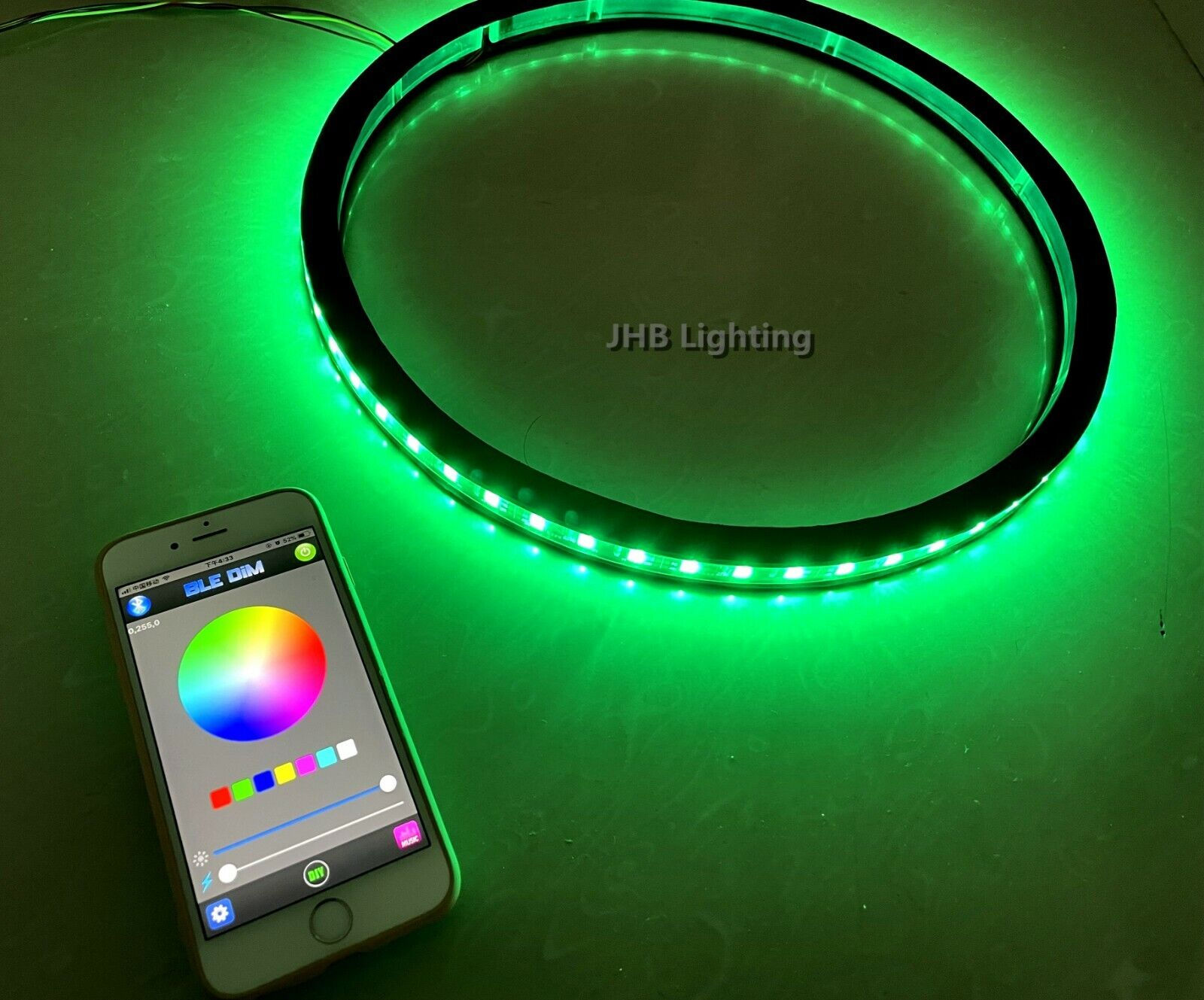 Wallpaper #0GjUI5MBSpphPi3-fza6254 Jhb 1pc 10bluetoothremote 12spacer Chasing Flow LED Car Speaker